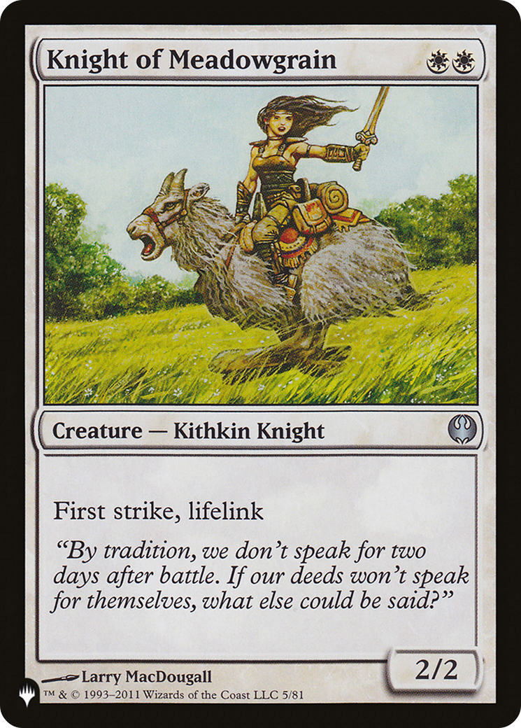 Knight of Meadowgrain [The List] | Lots Moore NSW