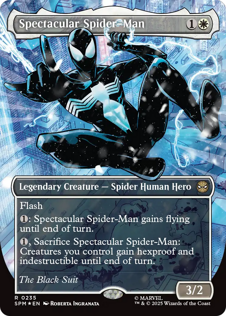 Spectacular Spider-Man (0235) (Borderless) (Textured Foil) [Marvel's Spider-Man] | Lots Moore NSW