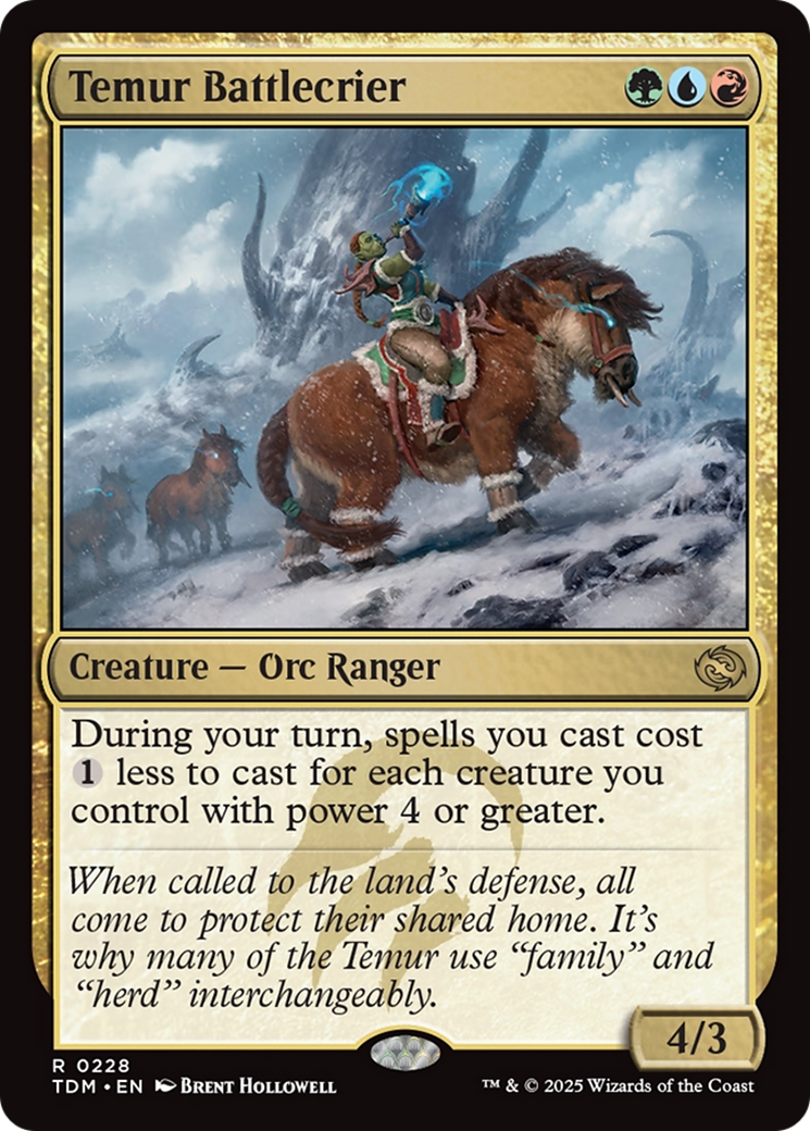 Temur Battlecrier [Tarkir: Dragonstorm] | Lots Moore NSW