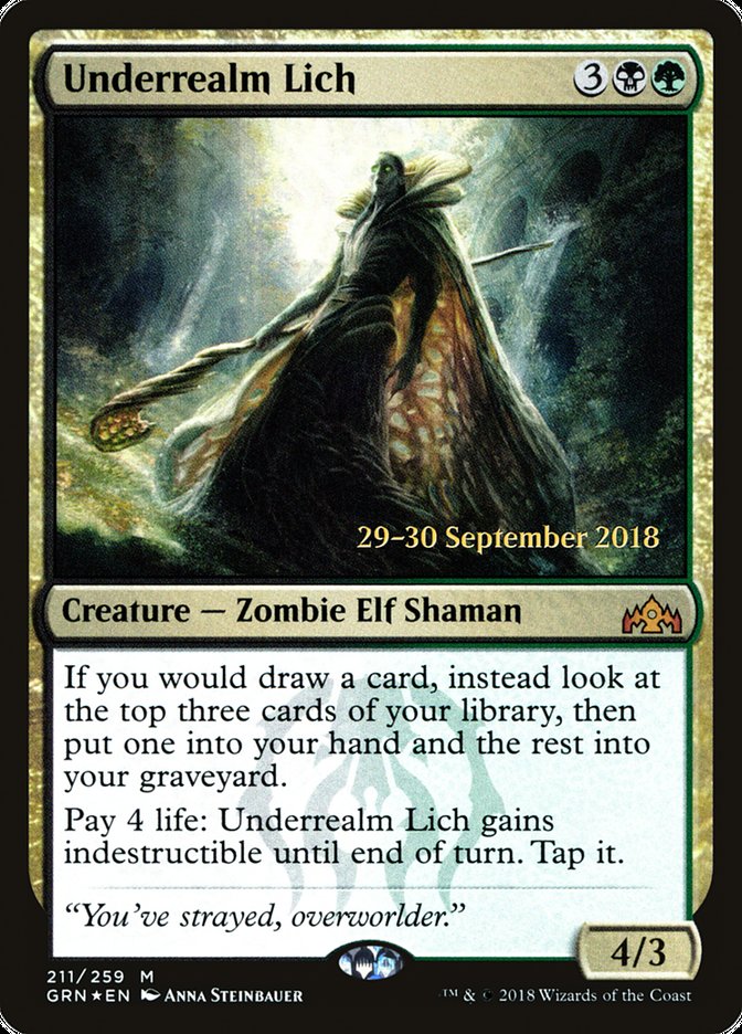 Underrealm Lich [Guilds of Ravnica Prerelease Promos] | Lots Moore NSW