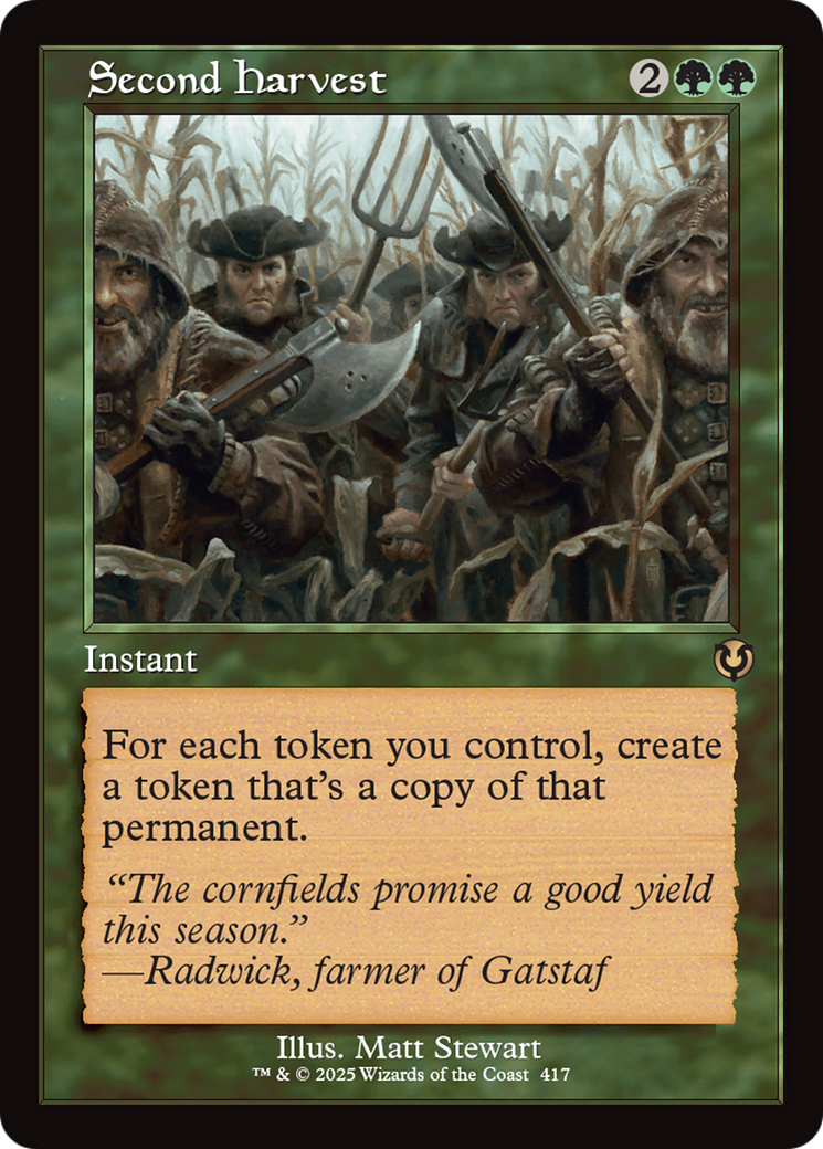 Second Harvest (Retro Frame) [Innistrad Remastered] | Lots Moore NSW