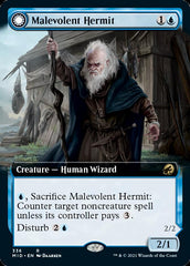 Malevolent Hermit // Benevolent Geist (Extended Art) [Innistrad: Midnight Hunt] | Lots Moore NSW