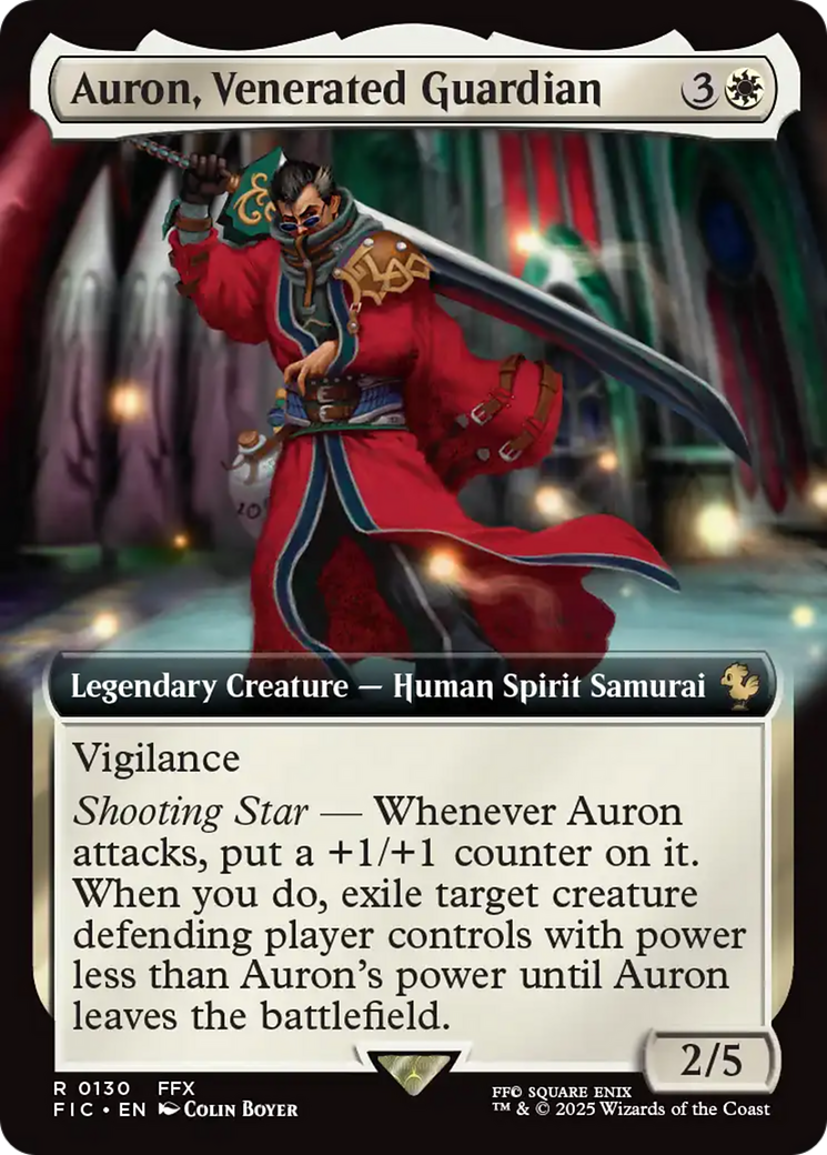 Auron, Venerated Guardian (Extended Art) [FINAL FANTASY Commander] | Lots Moore NSW