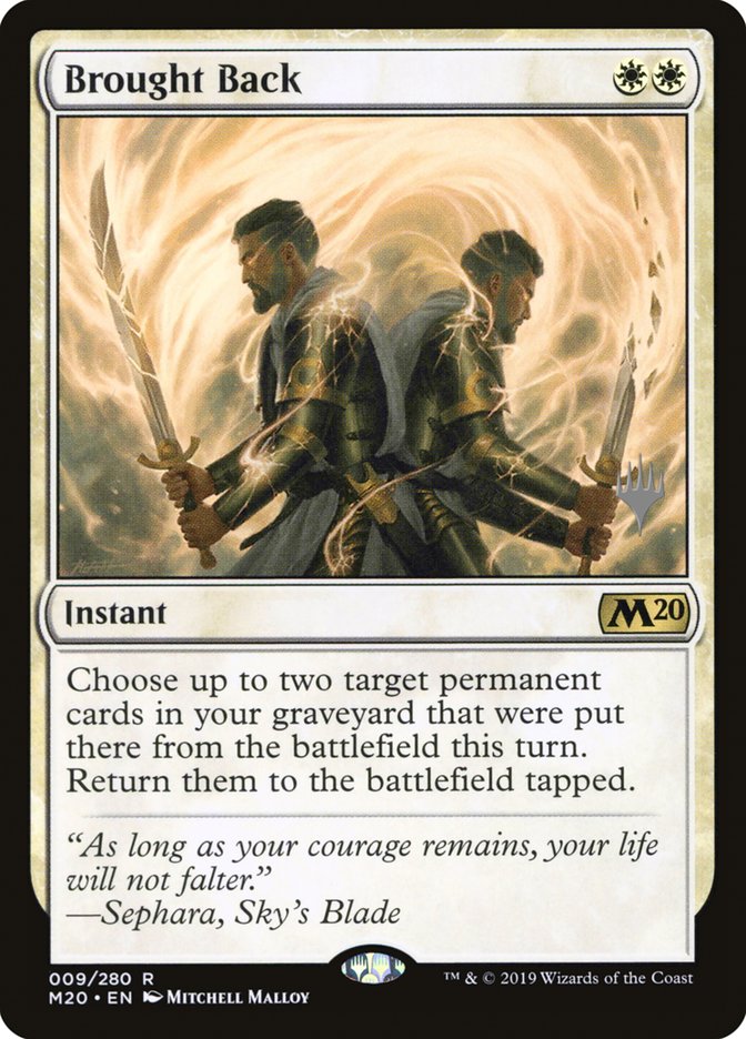 Brought Back (Promo Pack) [Core Set 2020 Promos] | Lots Moore NSW
