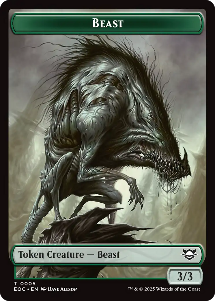 Insect // Beast (0005) Double-Sided Token [Edge of Eternities Commander Tokens] | Lots Moore NSW