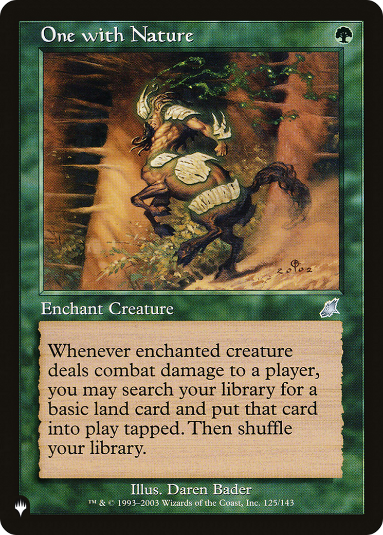 One with Nature [The List Reprints] | Lots Moore NSW