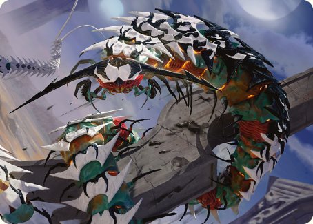 Atraxa's Skitterfang Art Card [Phyrexia: All Will Be One Art Series] | Lots Moore NSW