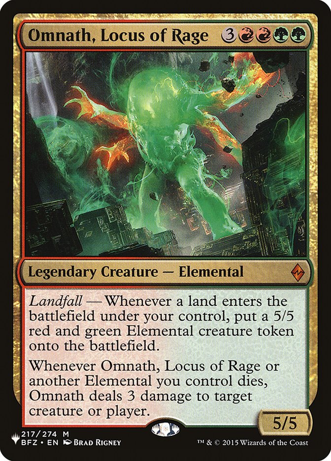 Omnath, Locus of Rage [The List] | Lots Moore NSW