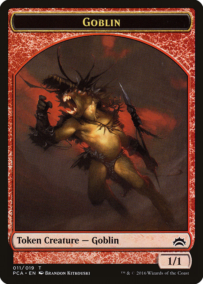 Goblin // Boar Double-Sided Token [Planechase Anthology Tokens] | Lots Moore NSW