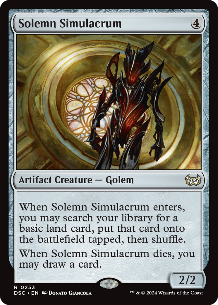 Solemn Simulacrum [Duskmourn: House of Horror Commander] | Lots Moore NSW