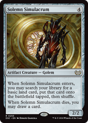 Solemn Simulacrum [Duskmourn: House of Horror Commander] | Lots Moore NSW