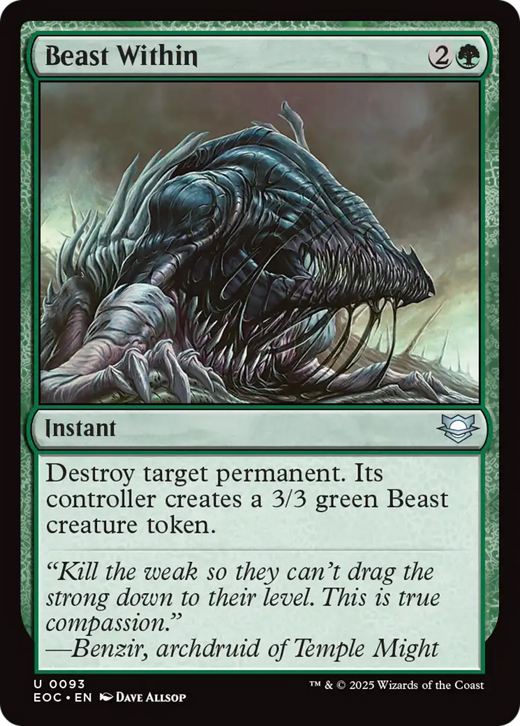 Beast Within [Edge of Eternities Commander] | Lots Moore NSW