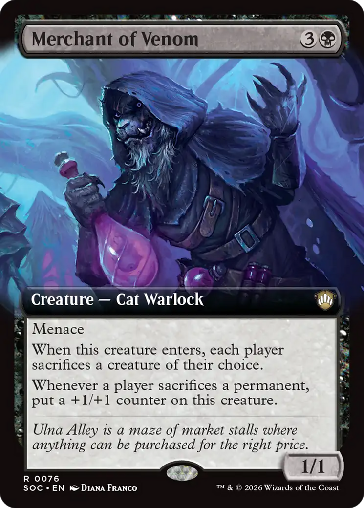 Merchant of Venom (Extended Art) [Secrets of Strixhaven Commander] | Lots Moore NSW
