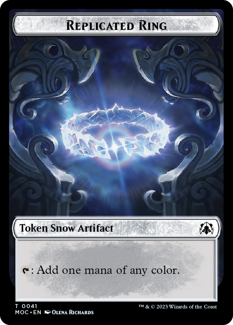 Food // Replicated Ring Double-Sided Token [March of the Machine Commander Tokens] | Lots Moore NSW