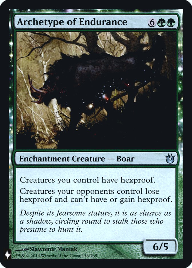 Archetype of Endurance [Mystery Booster] | Lots Moore NSW