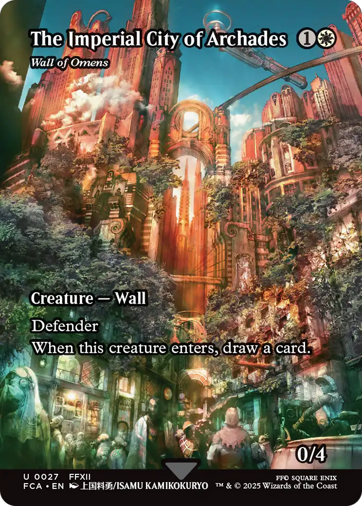The Imperial City of Archades - Wall of Omens (Showcase) [FINAL FANTASY : Through the Ages] | Lots Moore NSW