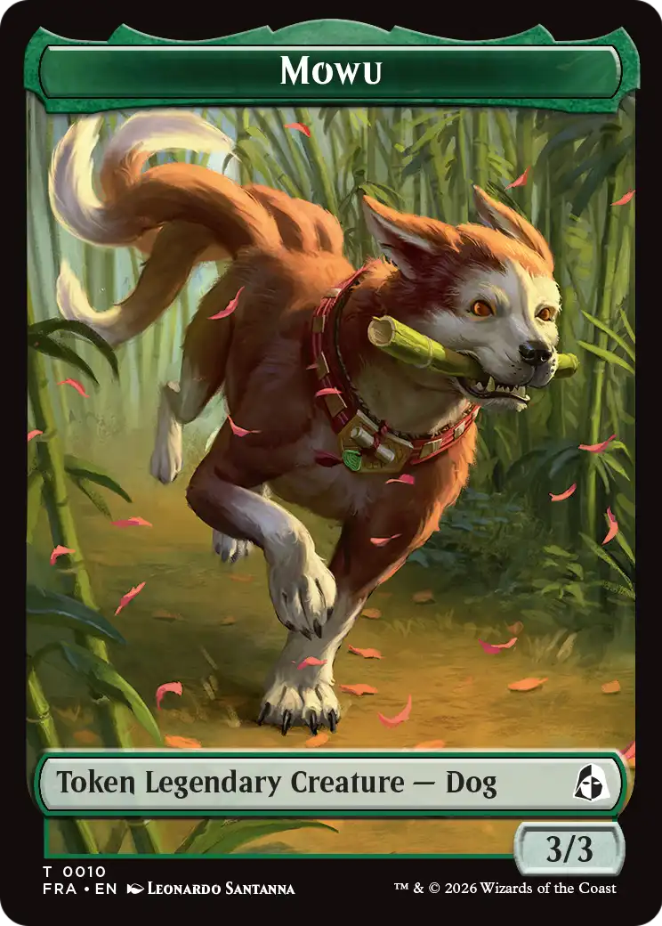 Ajani's Pridemate // Mowu Double-Sided Token [Reality Fracture Tokens] | Lots Moore NSW