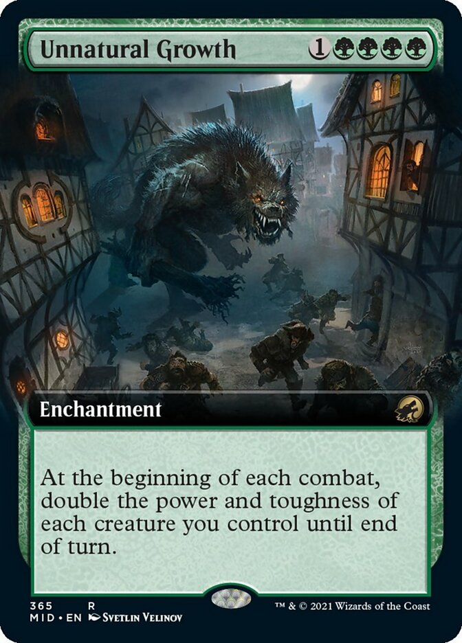Unnatural Growth (Extended Art) [Innistrad: Midnight Hunt] | Lots Moore NSW