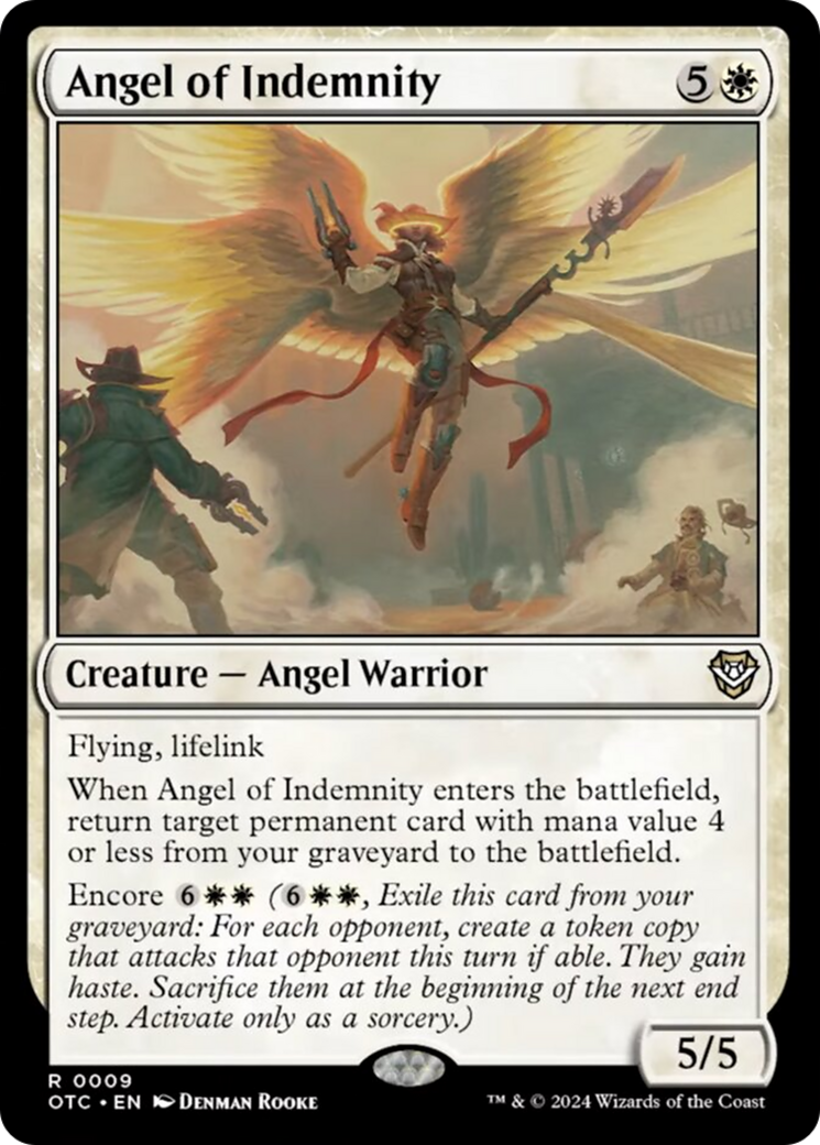 Angel of Indemnity [Outlaws of Thunder Junction Commander] | Lots Moore NSW