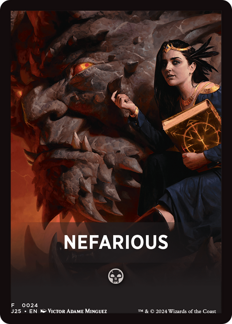 Nefarious Theme Card [Foundations Jumpstart Front Cards] | Lots Moore NSW