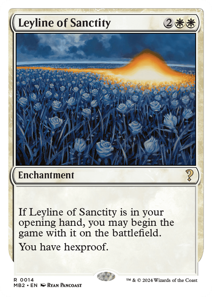 Leyline of Sanctity (White Border) [Mystery Booster 2] | Lots Moore NSW