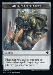 Soldier // Ajani, Sleeper Agent Emblem Double-Sided Token [Dominaria United Tokens] | Lots Moore NSW
