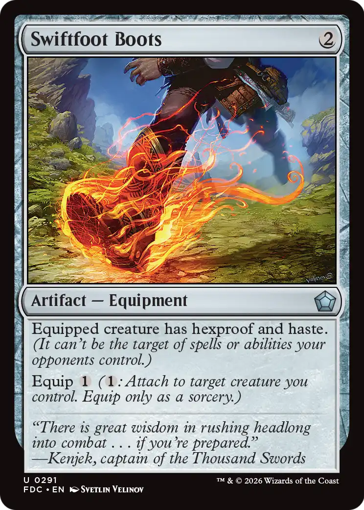 Swiftfoot Boots [Foundations Commander] | Lots Moore NSW