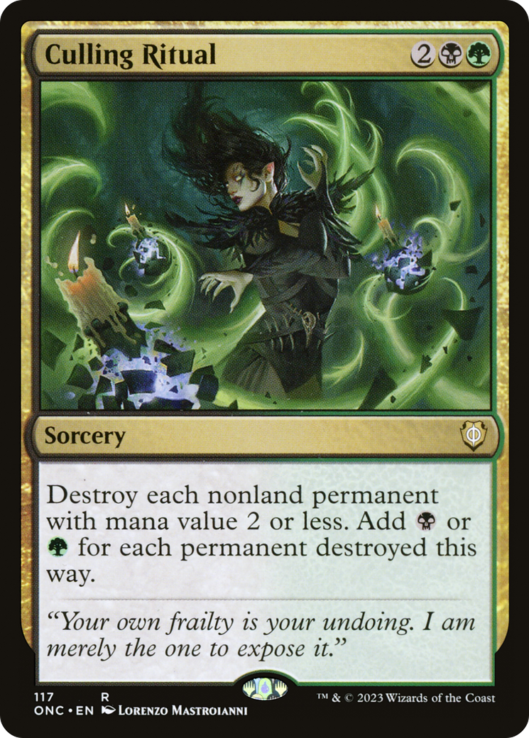 Culling Ritual [Phyrexia: All Will Be One Commander] | Lots Moore NSW