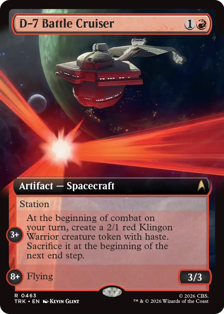 D-7 Battle Cruiser (Extended Art) [Star Trek] | Lots Moore NSW