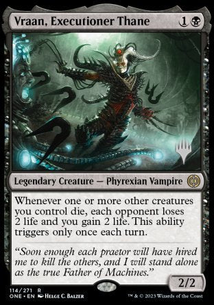 Vraan, Executioner Thane (Promo Pack) [Phyrexia: All Will Be One Promos] | Lots Moore NSW