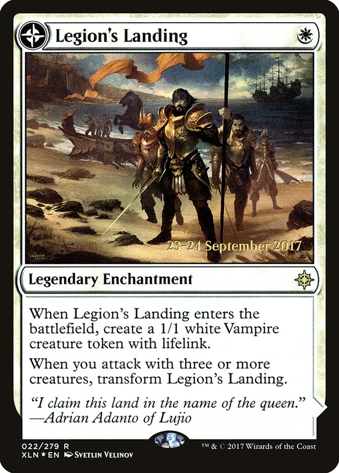 Legion's Landing // Adanto, the First Fort [Ixalan Prerelease Promos] | Lots Moore NSW