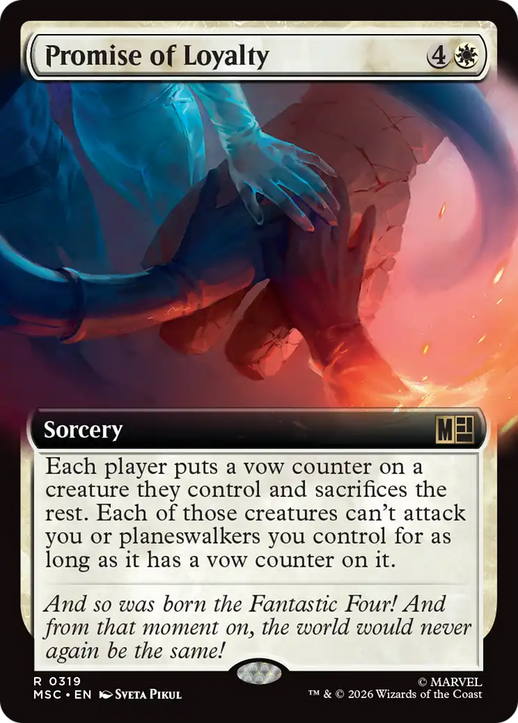 Promise of Loyalty (Extended Art) [Marvel Super Heroes Commander] | Lots Moore NSW