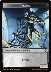 Pegasus // Inkling (0022) Double-Sided Token [Secrets of Strixhaven Commander Tokens] | Lots Moore NSW