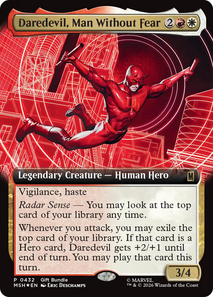 Daredevil, Man Without Fear (Extended Art) [Marvel Super Heroes Promos] | Lots Moore NSW