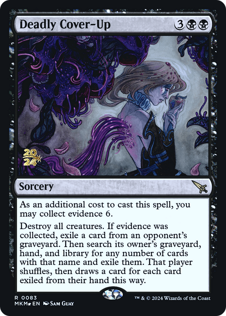 Deadly Cover-Up [Murders at Karlov Manor Prerelease Promos] | Lots Moore NSW