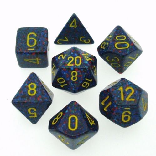 Speckled Polyhedral Twilight 7-Die Set | Lots Moore NSW