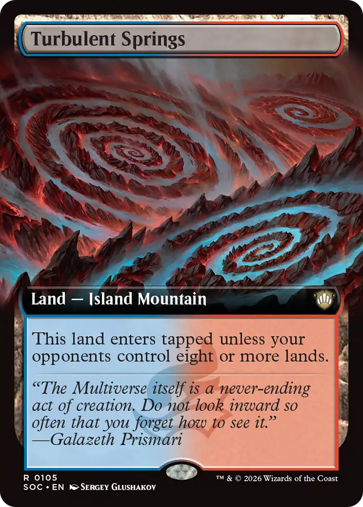 Turbulent Springs (Extended Art) [Secrets of Strixhaven Commander] Magic: The Gathering | Lots Moore NSW