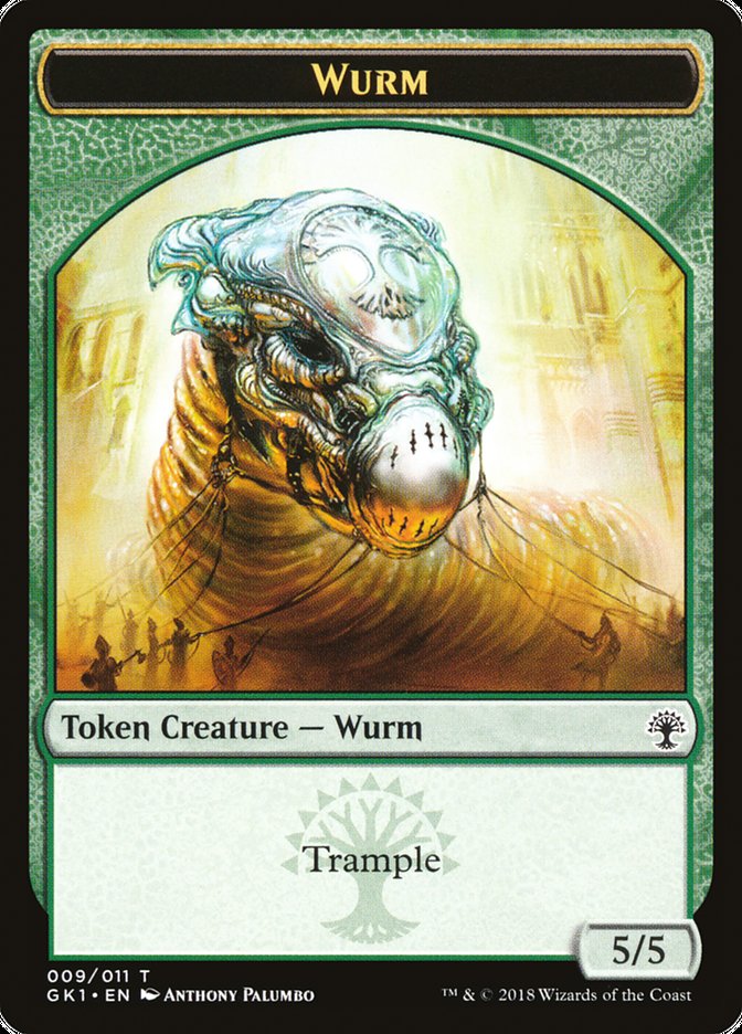 Wurm // Saproling Double-Sided Token [Guilds of Ravnica Guild Kit Tokens] | Lots Moore NSW