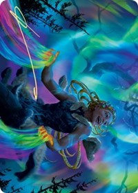 Esika, God of the Tree Art Card (Gold-Stamped Signature) [Kaldheim Art Series] | Lots Moore NSW