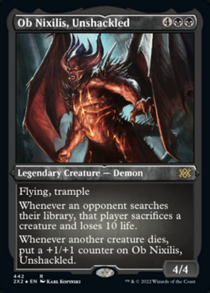 Ob Nixilis, Unshackled (Foil Etched) [Double Masters 2022] | Lots Moore NSW