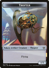 Faerie Rogue // Thopter Double-Sided Token [Zendikar Rising Commander Tokens] | Lots Moore NSW