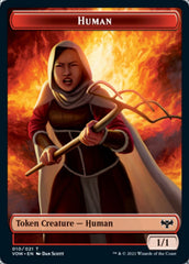 Copy // Human (010) Double-Sided Token [Innistrad: Crimson Vow Tokens] | Lots Moore NSW