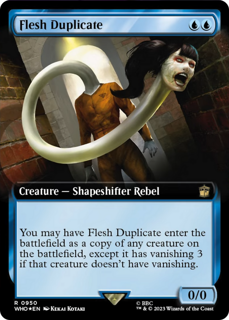 Flesh Duplicate (Extended Art) (Surge Foil) [Doctor Who] | Lots Moore NSW