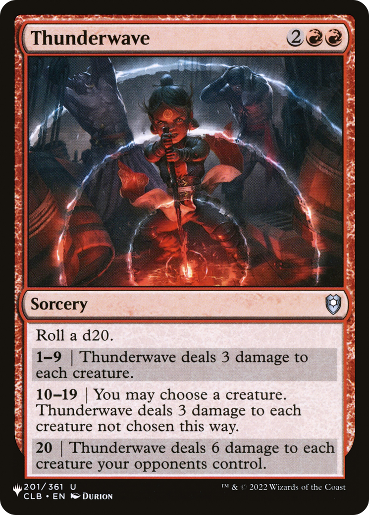 Thunderwave [The List] | Lots Moore NSW