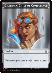 Chandra, Chill of Compliance // Chandra, Torch of Defiance Double-Sided Token [Reality Fracture Tokens] | Lots Moore NSW