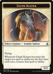 Glyph Keeper // Warrior Double-Sided Token [Amonkhet Tokens] | Lots Moore NSW