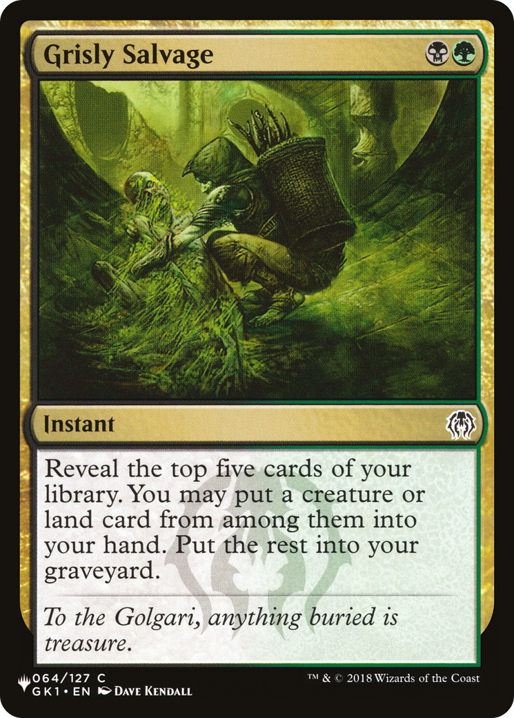 Grisly Salvage [The List] | Lots Moore NSW