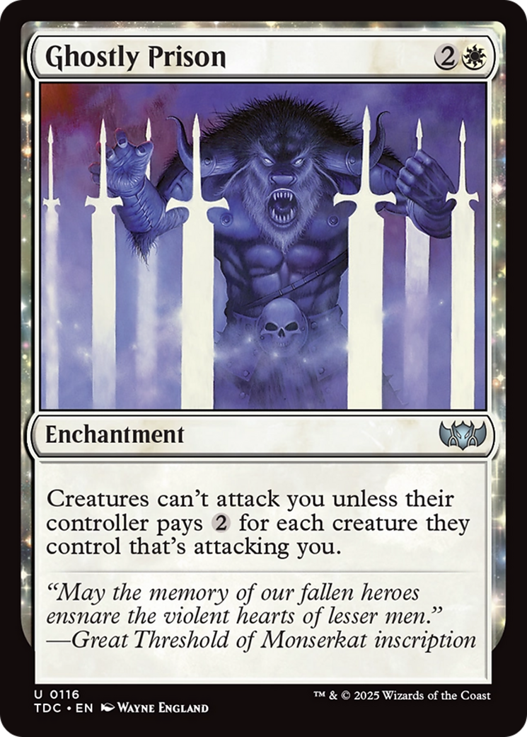 Ghostly Prison [Tarkir: Dragonstorm Commander] | Lots Moore NSW