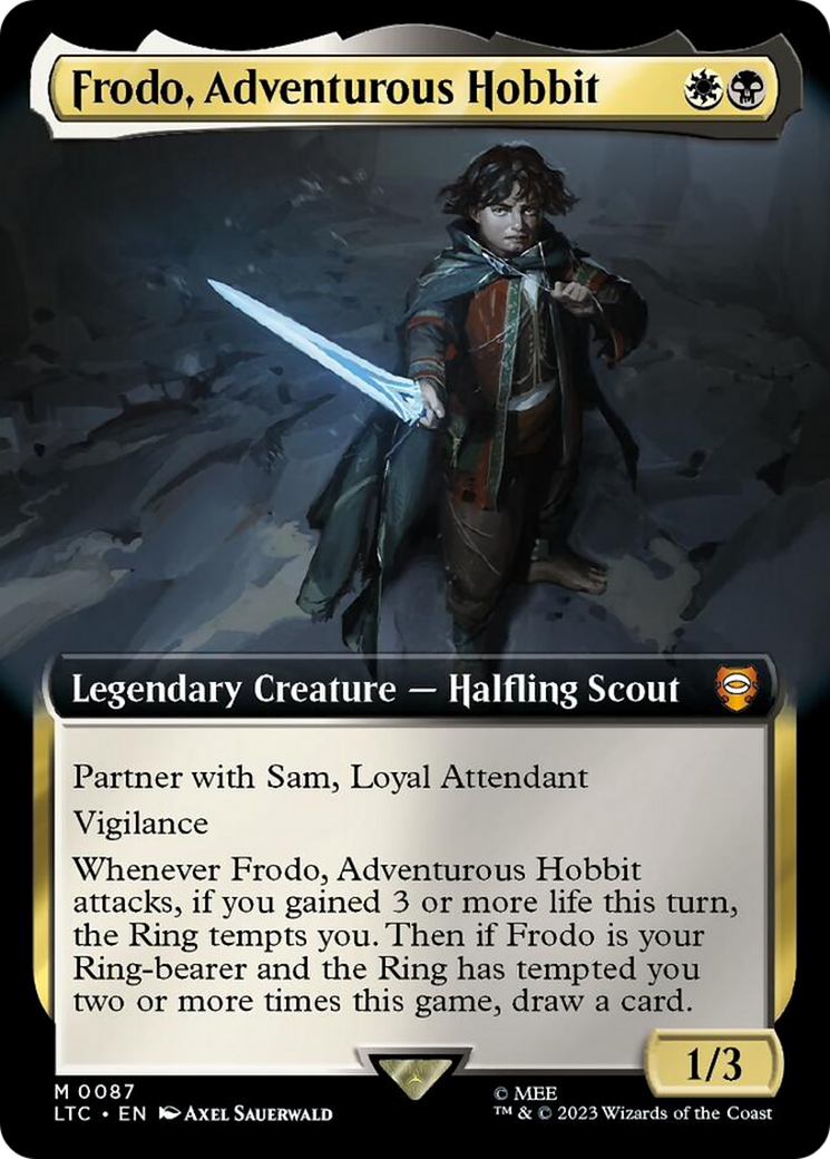 Frodo, Adventurous Hobbit (Extended Art) [The Lord of the Rings: Tales of Middle-Earth Commander] | Lots Moore NSW