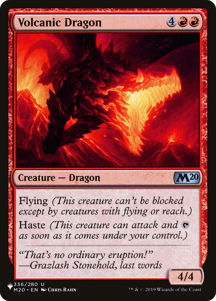 Volcanic Dragon (M20) [The List] | Lots Moore NSW